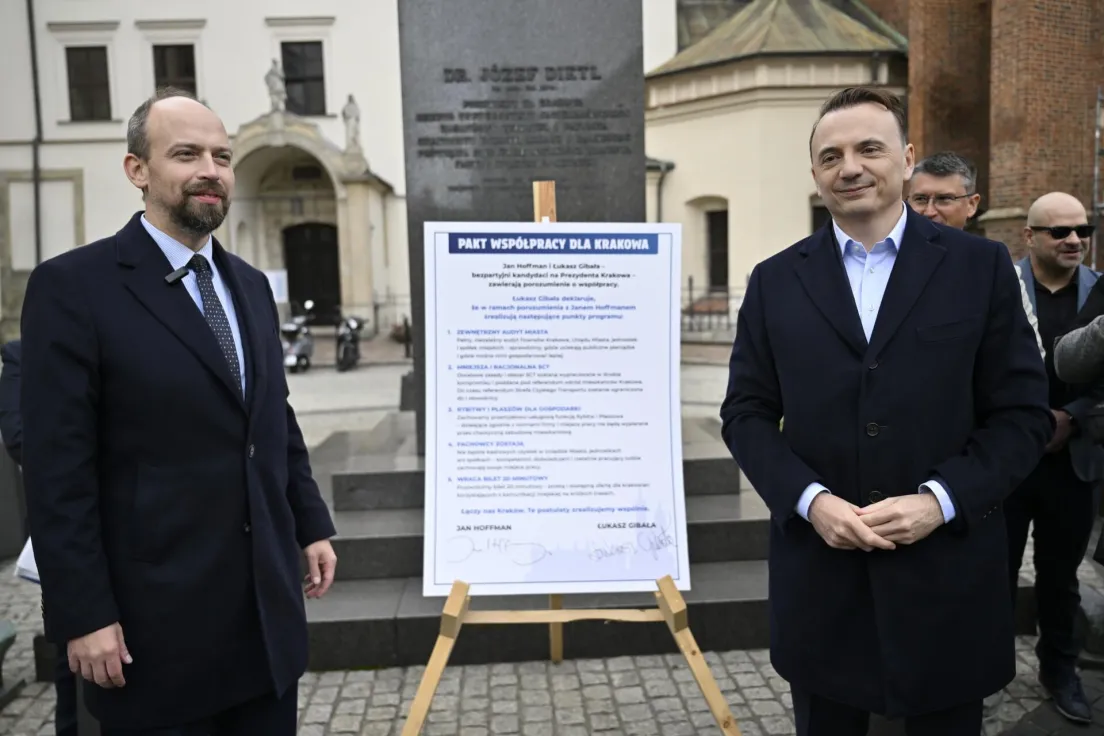 Jan Hoffman przekazuje swoje poparcie Łukaszowi Gibale