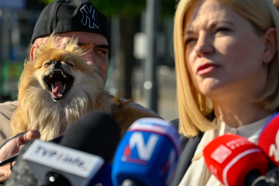 Konferencja kandydatki Koalicji Obywatelskiej po pierwszej turze wyborów na Prezydenta Miasta