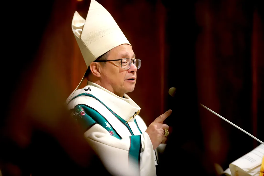 Kard. Ryś w trakcie mszy św. podczas 406. Zebrania Konferencji Episkopatu Polski w  Chochołowie