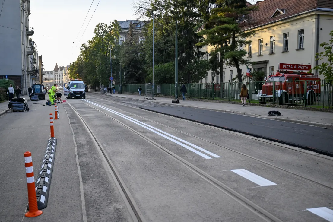Remont ul. Grzegórzeckiej w Krakowie
