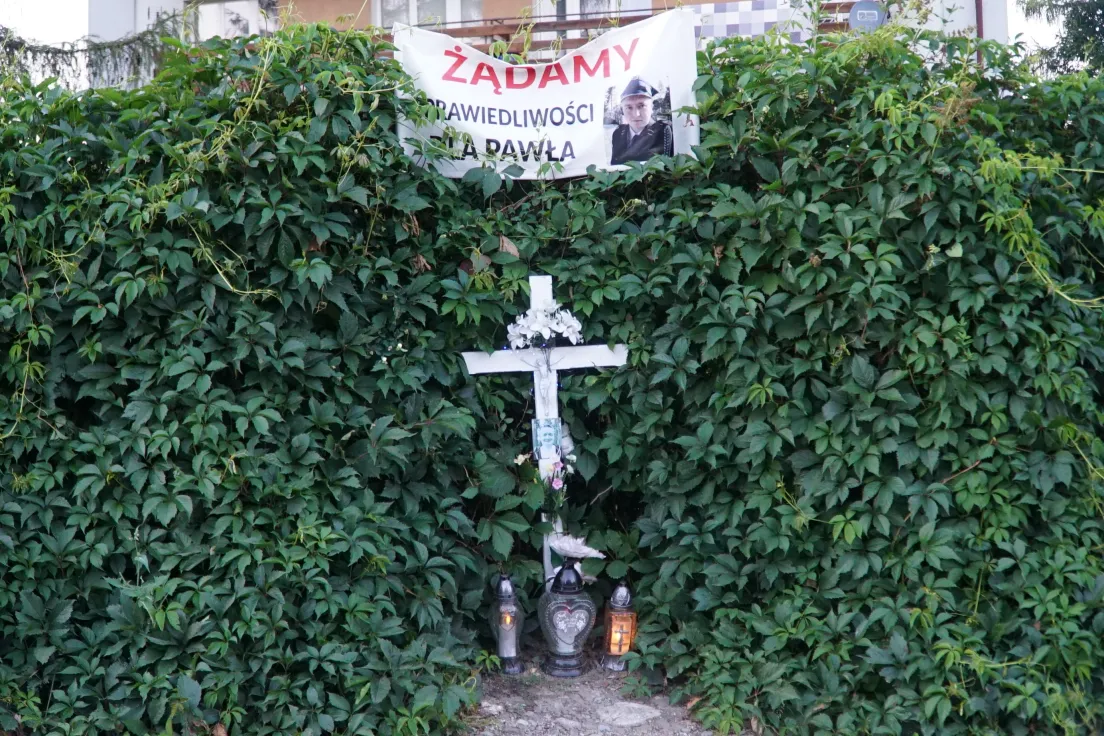 Biały Dunajec. W tym miejscu pobito na śmierć 25-letniego Pawła, miejscowego strażaka. 