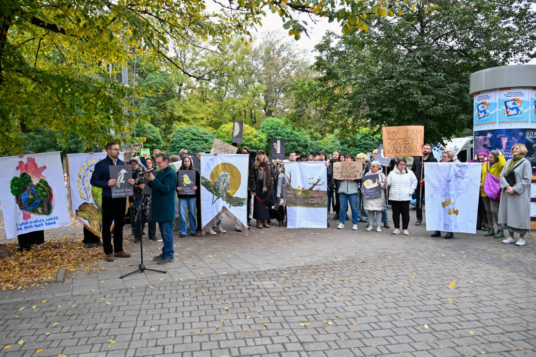 Protest mieszkańców Bronowic przeciwko budowie strzelnicy UKEN