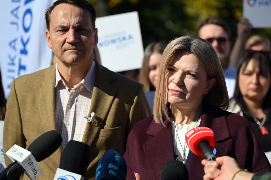 Radosław Sikorski i Monika Piątkowska