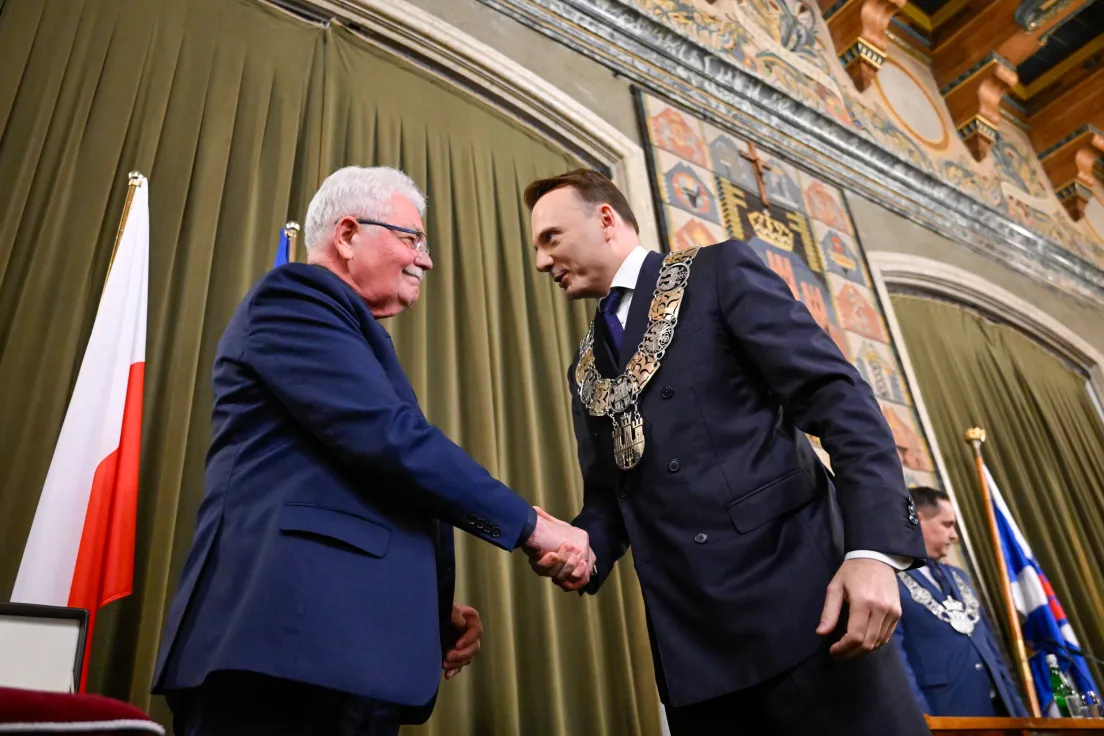 Od lewej: Stanisław Kracik i Łukasz Gibała