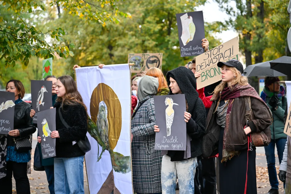 Protest mieszkańców Bronowic przeciwko budowie strzelnicy UKEN