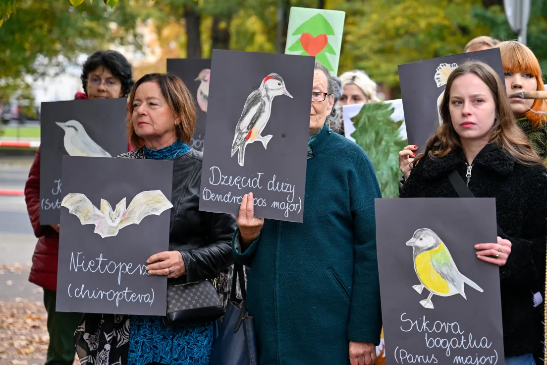 Protest mieszkańców Bronowic przeciwko budowie strzelnicy UKEN