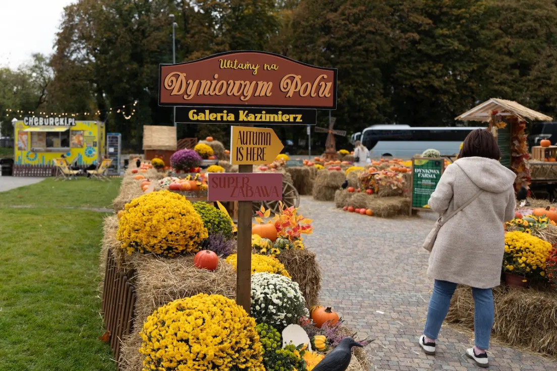 Dyniowa Farma przed Galerią Kazimierz