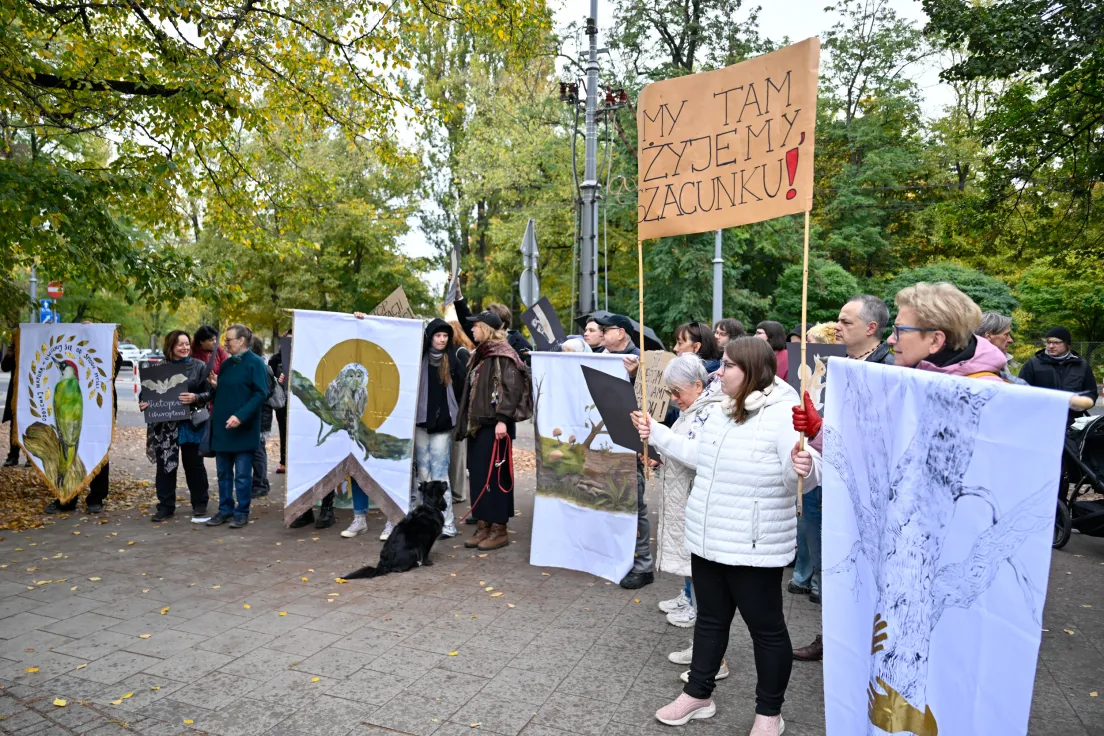 Protest mieszkańców Bronowic przeciwko budowie strzelnicy UKEN
