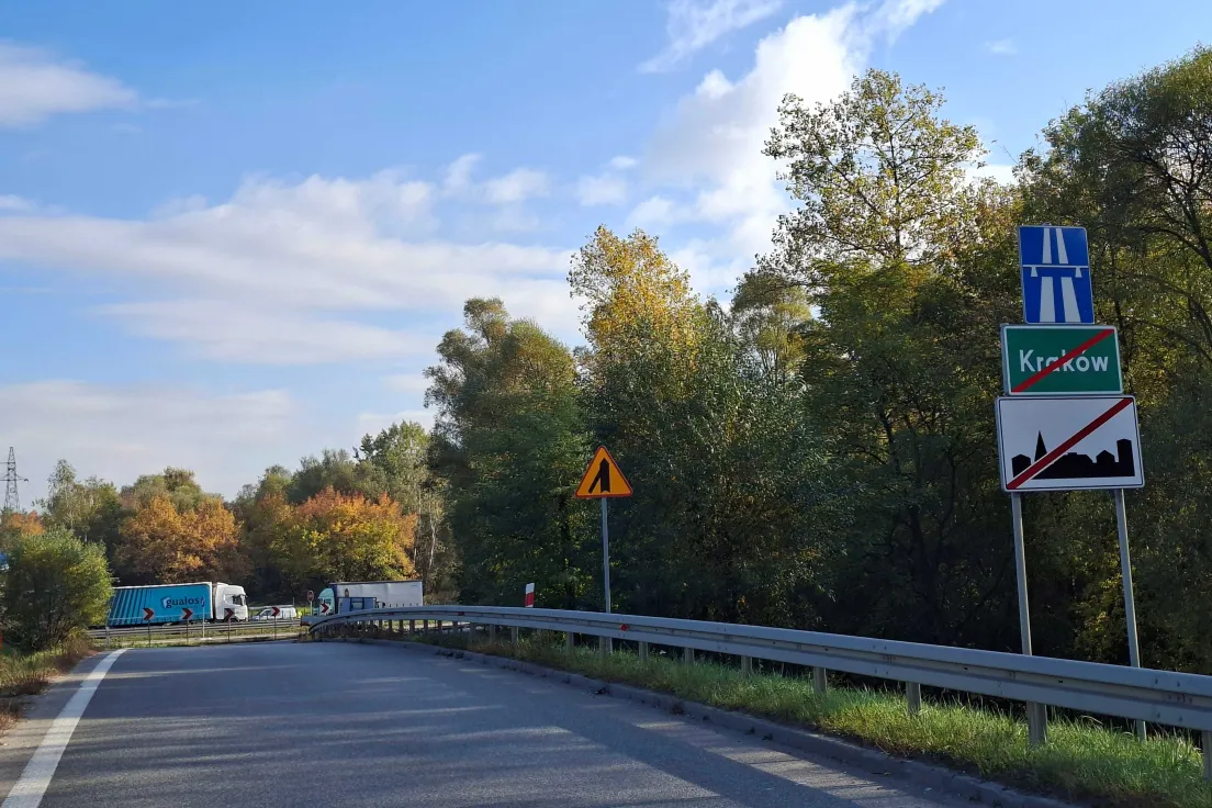 Autostrada A4 między węzłami Kraków Skawina i Kraków Południe