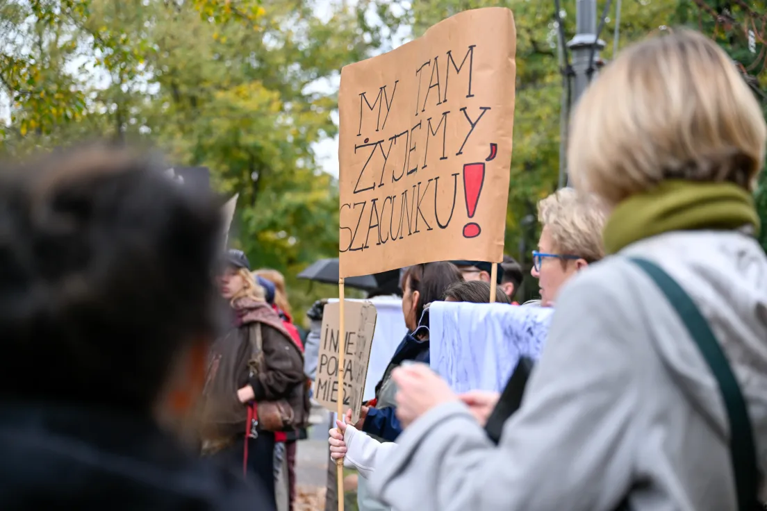 Protest mieszkańców Bronowic przeciwko budowie strzelnicy UKEN