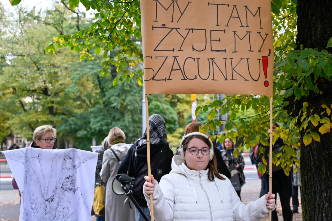 Protest mieszkańców Bronowic przeciwko budowie strzelnicy UKEN