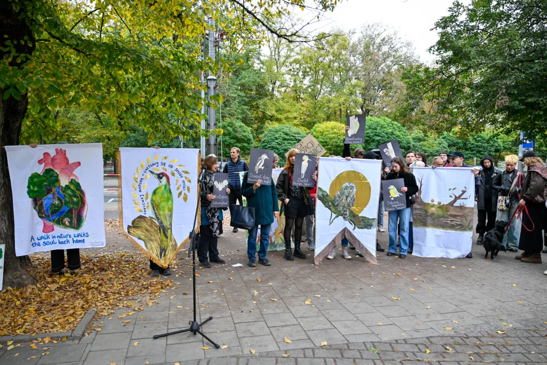 Protest mieszkańców Bronowic przeciwko budowie strzelnicy UKEN