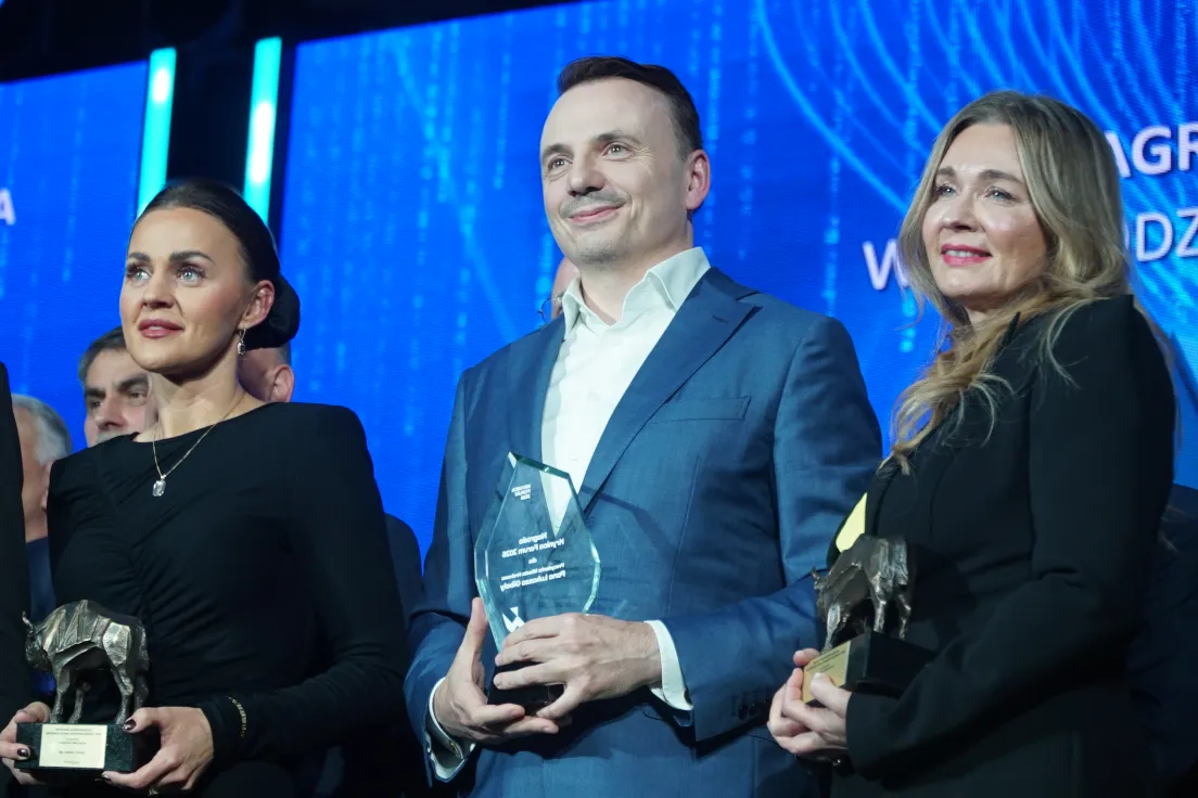 Łukasz Gibała z nagrodą Krynica Forum 2026.