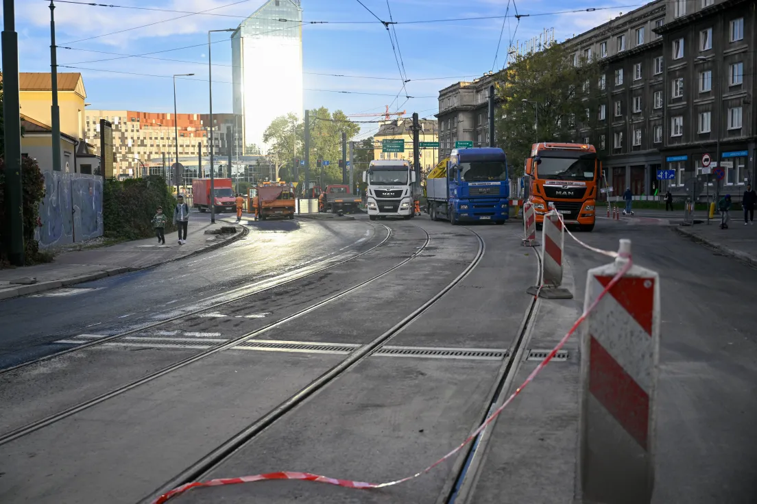 Remont ul. Grzegórzeckiej w Krakowie