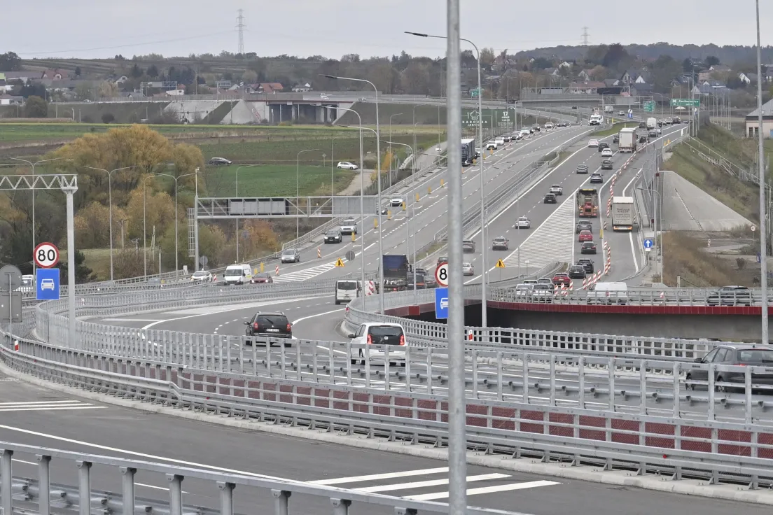 Otwarcie estakad na węźle S7 Kraków Mistrzejowice