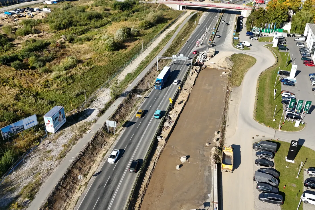 Budowa węzła drogowego w Wieliczce