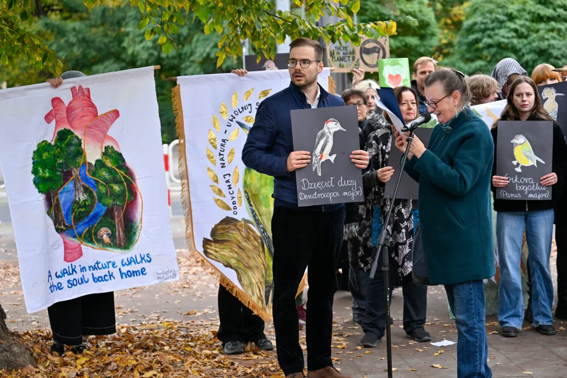 Protest mieszkańców Bronowic przeciwko budowie strzelnicy UKEN