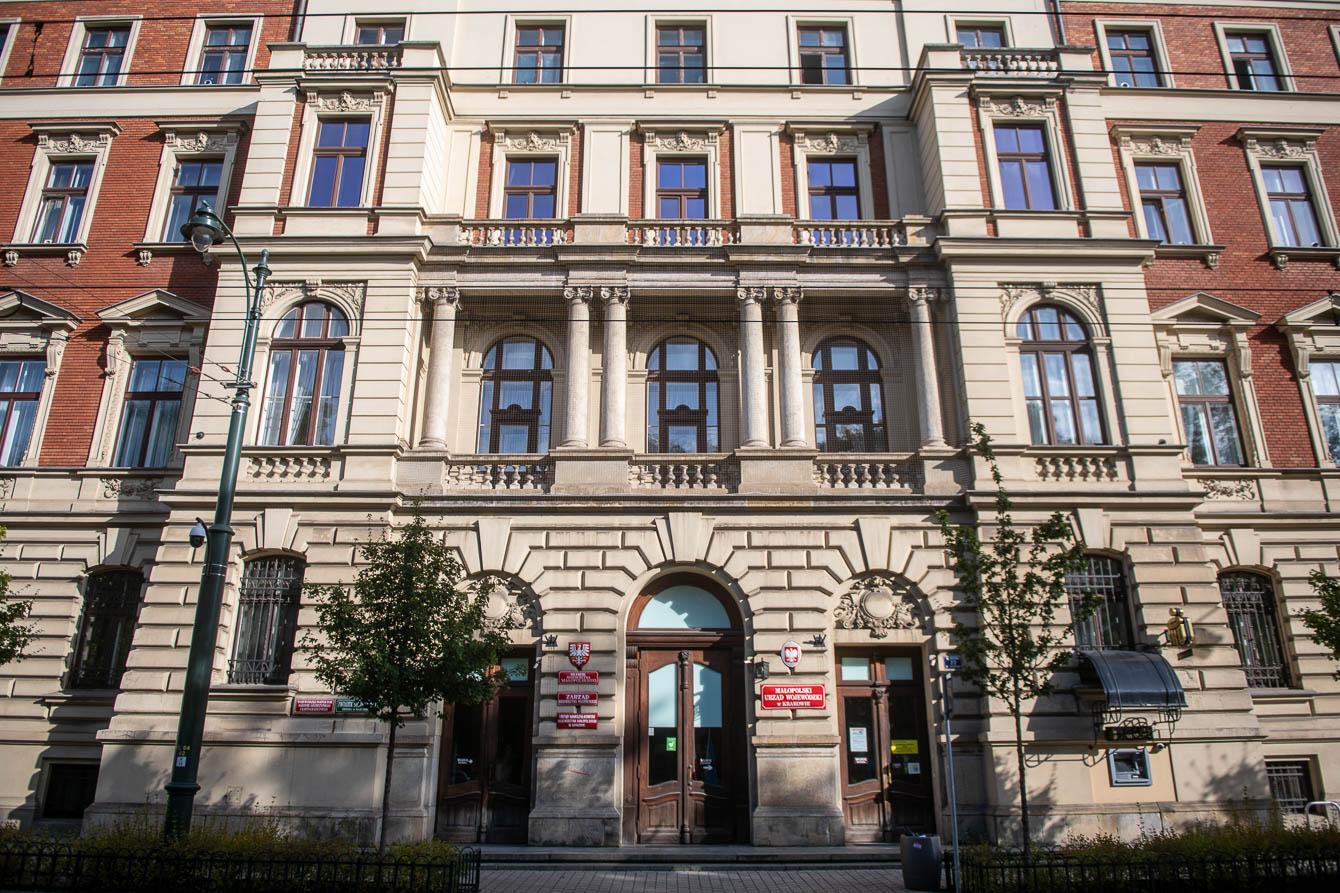 Siedziba wojewody małopolskiego przy ul. Basztowej