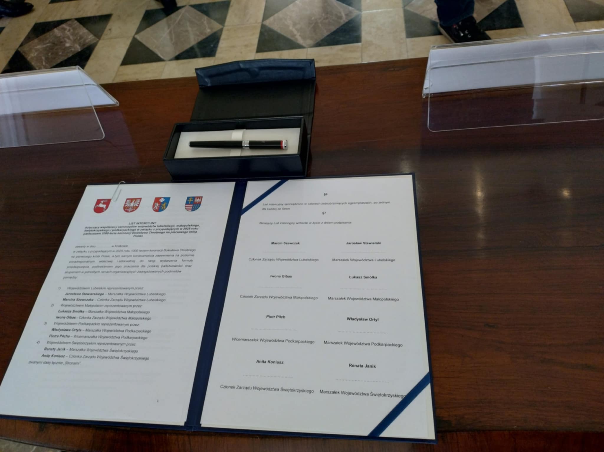 List intencyjny w sprawie współpracy przy obchodach tysiąclecia Państwa Polskiego