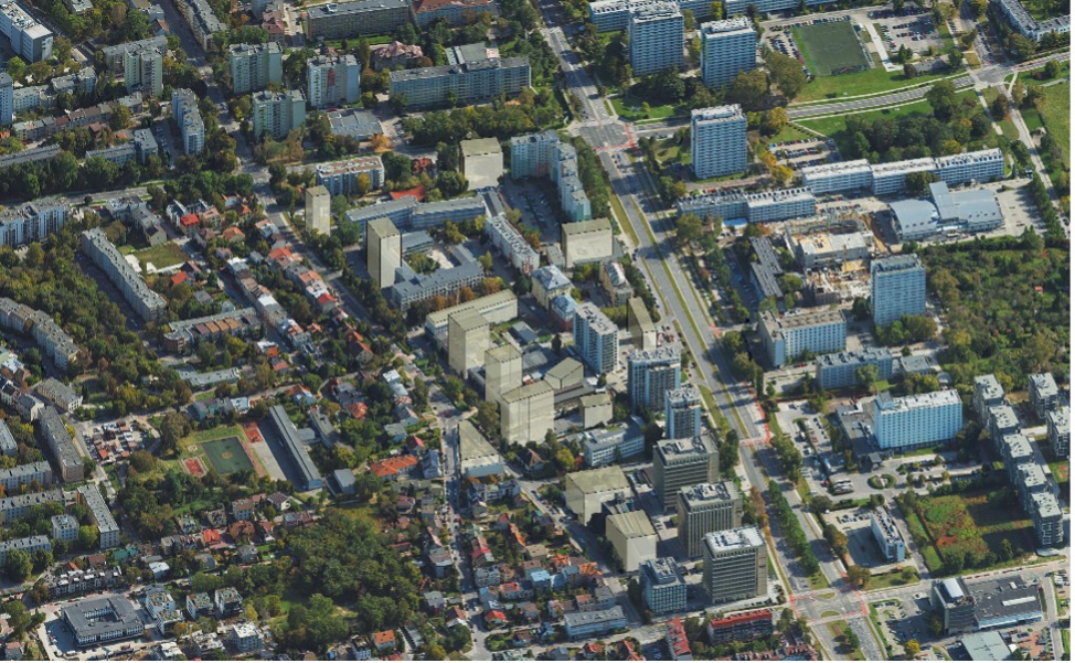 Wstępna koncepcja zagospodarowania obszaru „Lea” | Materiały Urzędu Miasta Krakowa 