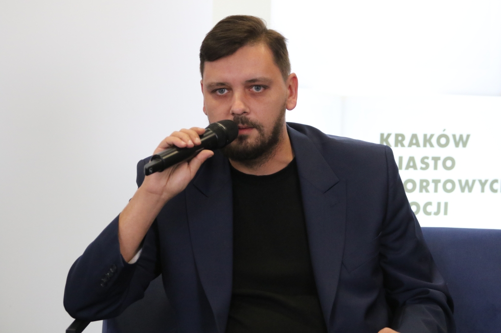 Tomasz Marzec, dyrektor ZIS-u. Fot. Mateusz Chwajoł/Zarząd Infrastruktury Sportowej w Krakowie